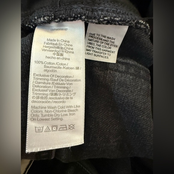 Madewell The Mom Jean Short Short Black/Gray Wash Size 26 - Picture 5 of 11